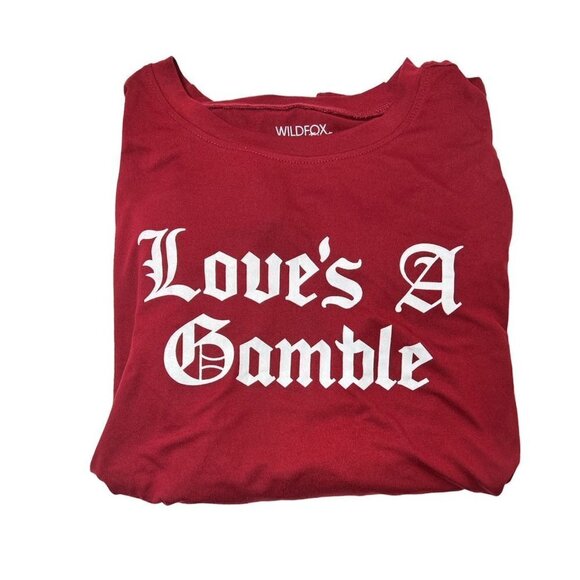 Wildfox Intimates Womens Red White Hearts Soft Shorty Pajamas 2 Pc Set Sz XL New - Picture 3 of 14